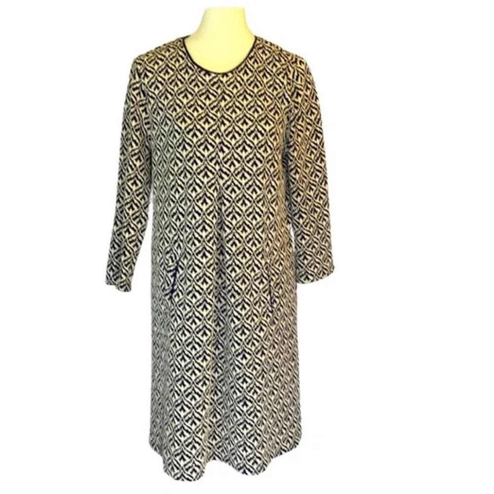 Tyler Boe Navy Cream Dress